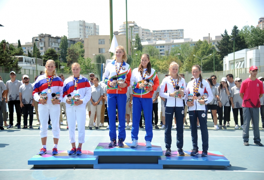 XV Avropa Gənclər Yay Olimpiya Festivalının tennis yarışlarına yekun vurulub