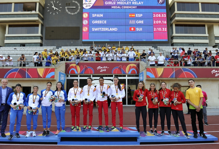 Avropa Gənclər Olimpiya Festivalının atletika yarışlarının sonuncu gününə yekun vurulub