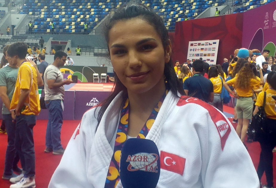 Türkiyəli cüdoçu: Bakıda azarkeşlərdən möhtəşəm dəstək aldıq