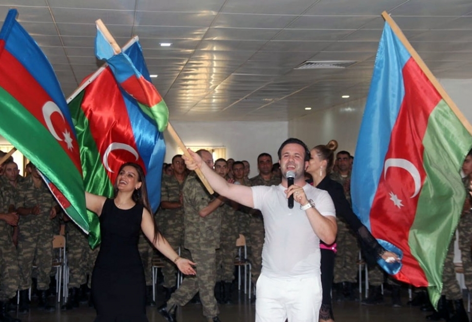 Cəbhə bölgəsində yerləşən hərbi hissədə tədbir keçirilib VİDEO
