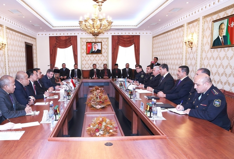 Aserbaidschans Innenminister trifft indonesische Delegation