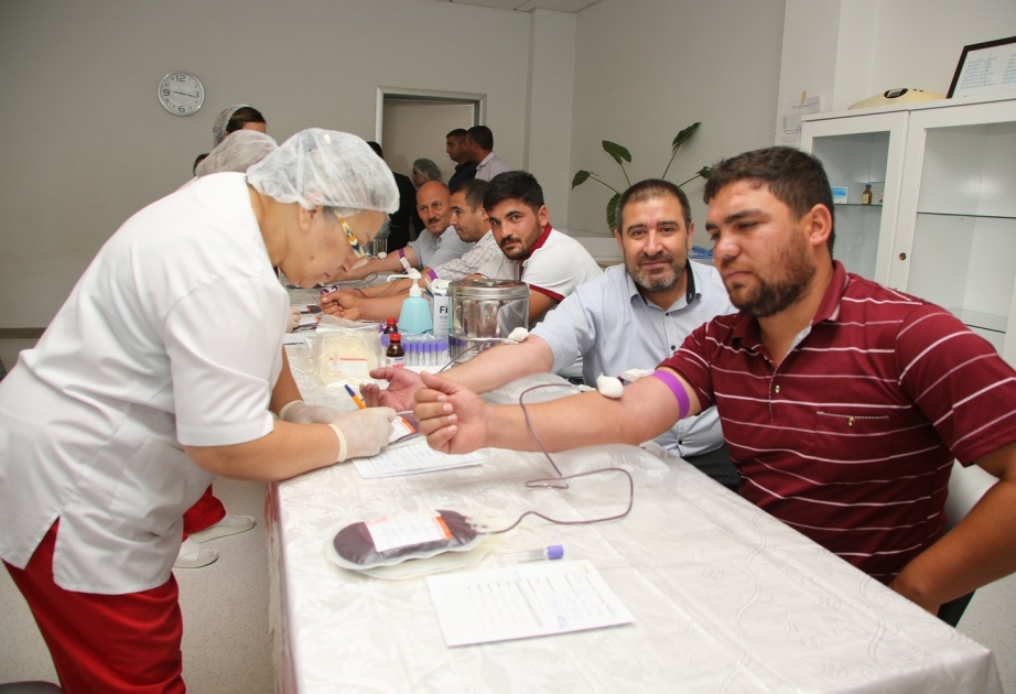 Ağcabədidə qanvermə aksiyası keçirilib