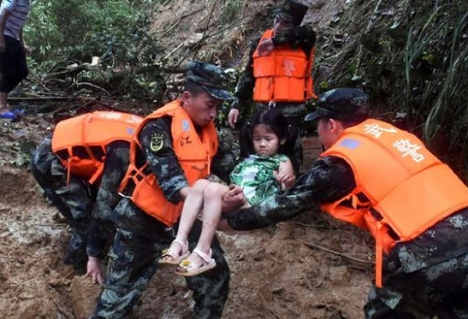 En las montañas de China, nueve personas murieron por las lluvias