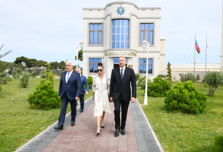 President Ilham Aliyev attended inauguration of new administrative building of YAP Pirallahi district branch VIDEO