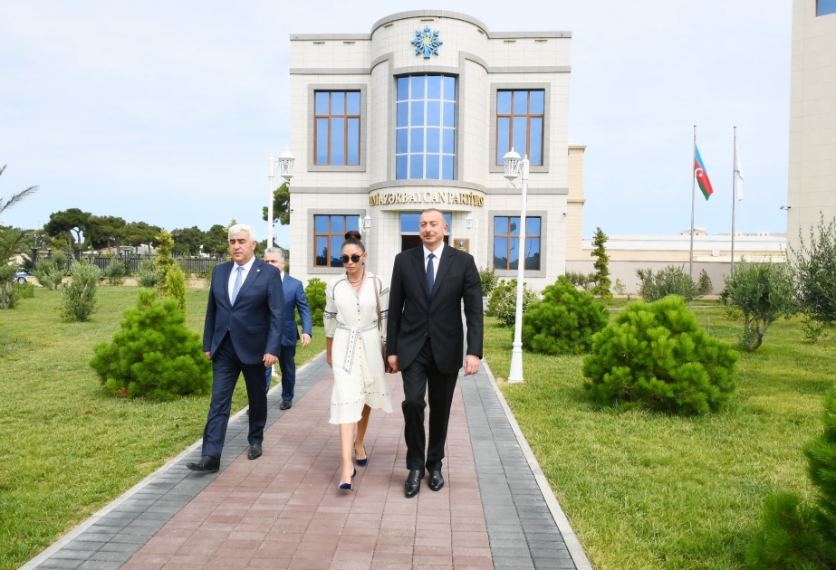 Le nouveau bâtiment administratif du bureau de Pirallahy du Parti Nouvel Azerbaïdjan a été inauguré VIDEO
