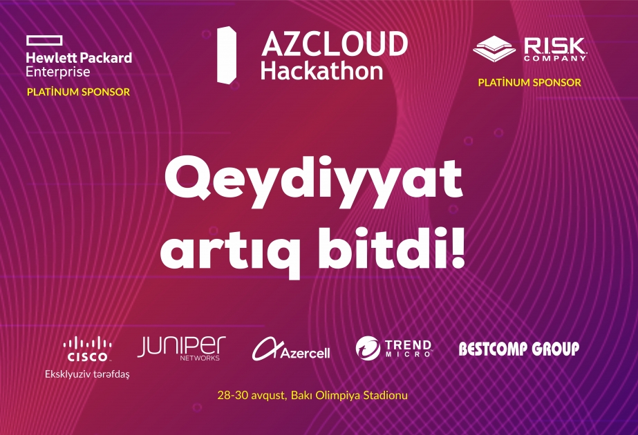 “AZCLOUD Hackathon 2019”da iştirak edəcək komandaların adları avqustun 8-də açıqlanacaq