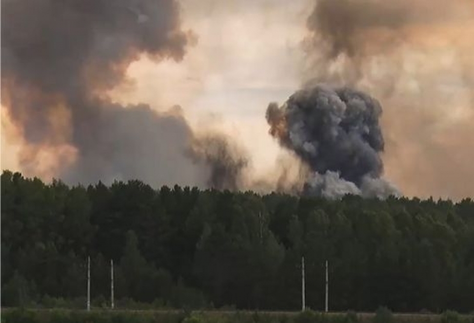 Rusiyada silah-sursat anbarında partlayış nəticəsində 19 nəfər xəsarət alıb