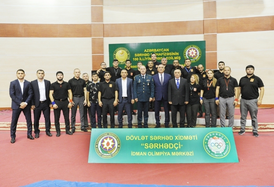 Azərbaycan Sərhəd Mühafizəsinin 100 illiyinə həsr olunmuş güləş yarışında 250-dək idmançı mübarizə aparıb