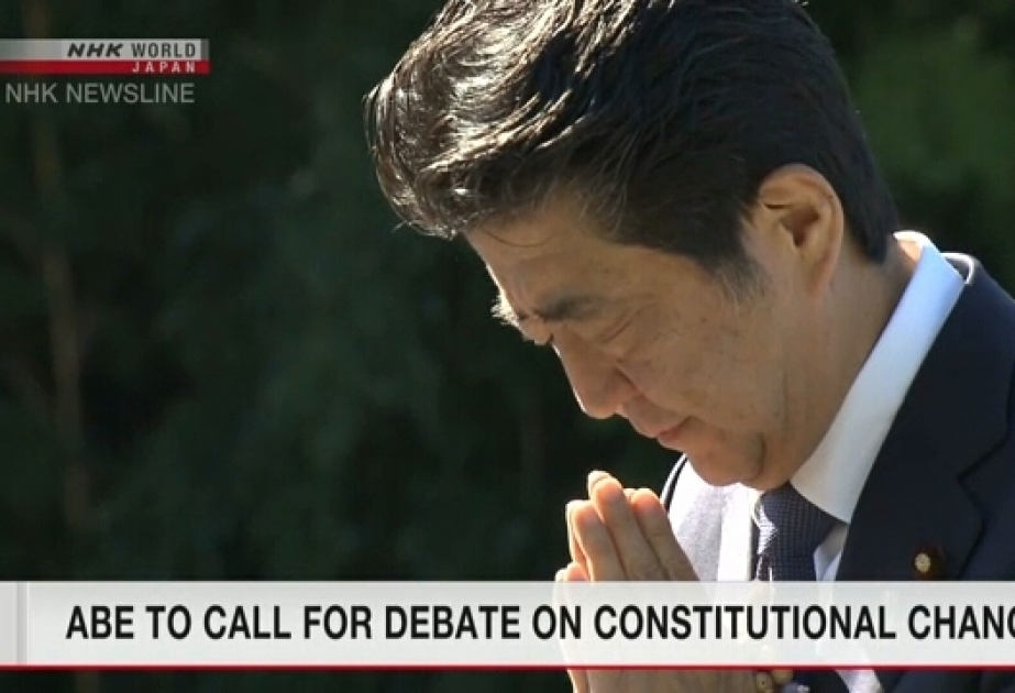 Şinzo Abe : Konstitusiyaya düzəlişlərlə bağlı müzakirələrin vaxtı çatıb