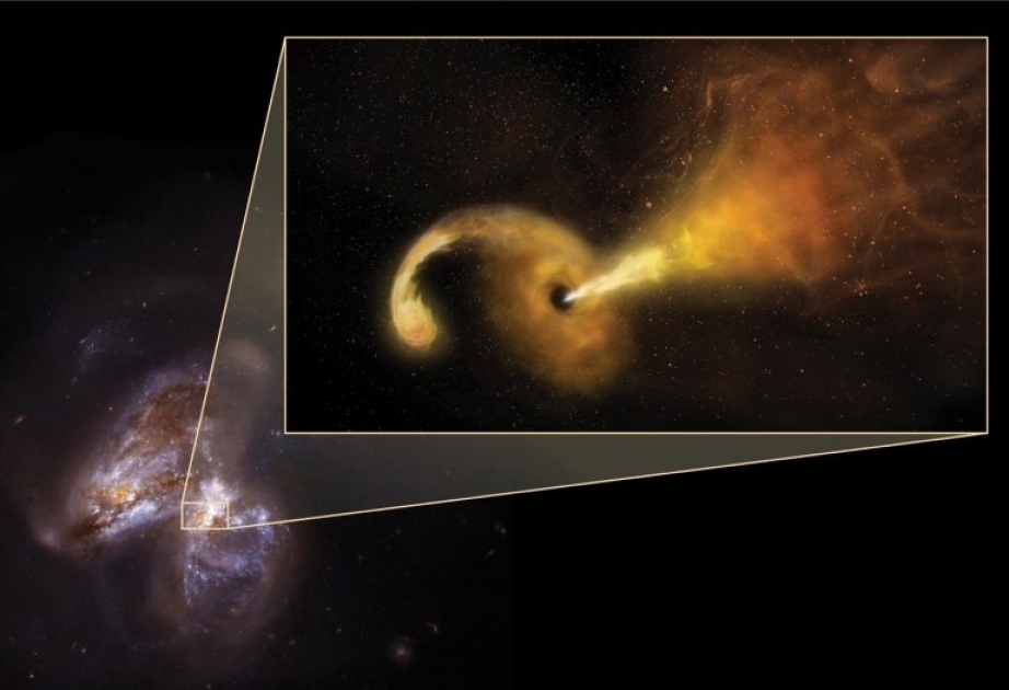 Astrónomos australianos han registrado la absorción de la estrella de neutrones por un agujero negro