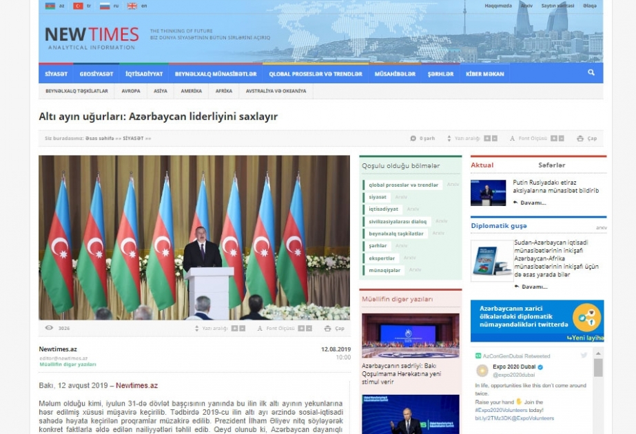 Altı ayın uğurları: Azərbaycan liderliyini saxlayır