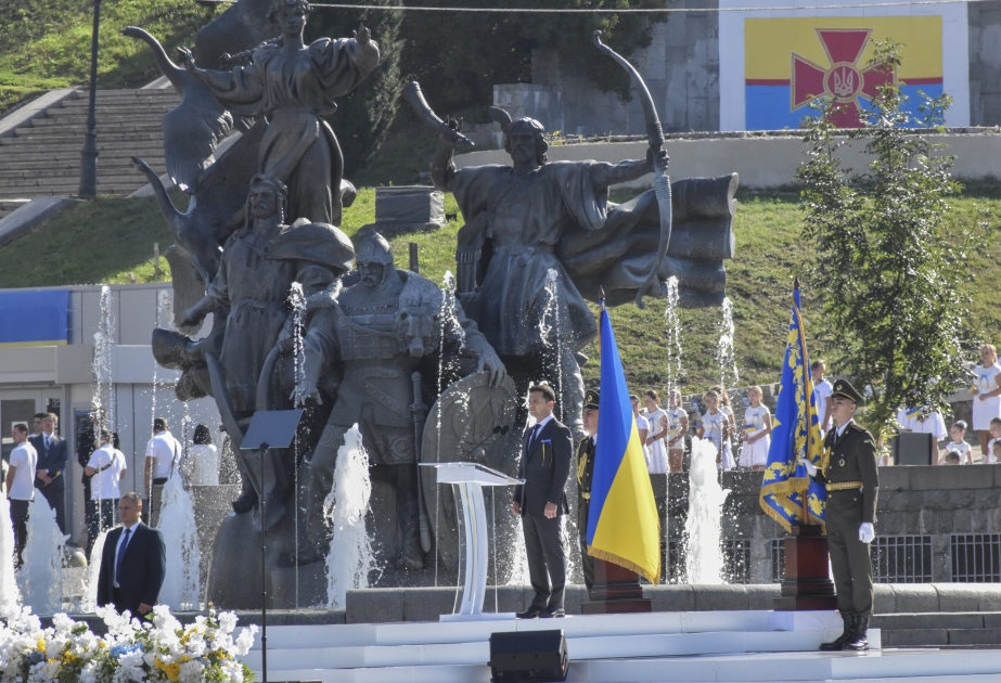 В Украине состоялась церемония ко Дню независимости ВИДЕО