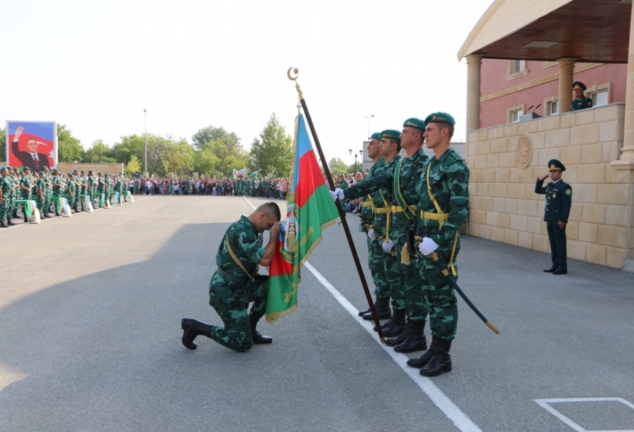 Gənc sərhədçilər Vətənə sədaqət andı içiblər