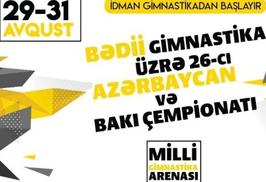 Bədii gimnastika üzrə 26-cı Azərbaycan çempionatında 100-dən çox idmançı iştirak edəcək