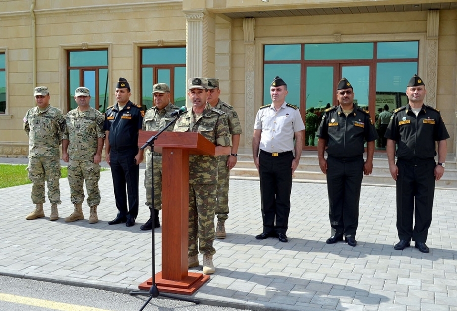 Les militaires turcs et géorgiens qui participeront aux manœuvres militaires Eternity-2019 sont à Bakou