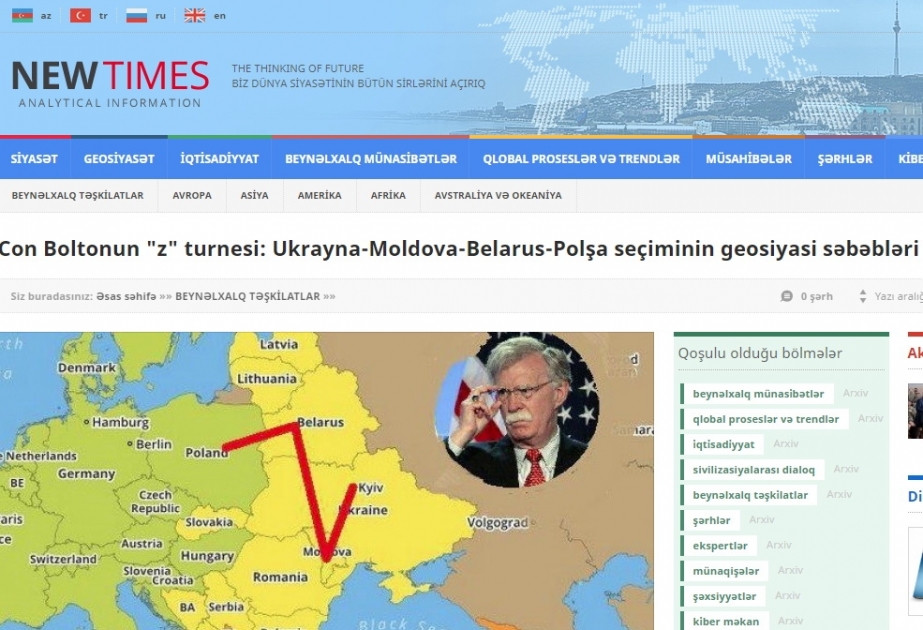 Con Boltonun "z" turnesi: Ukrayna-Moldova-Belarus-Polşa seçiminin geosiyasi səbəbləri