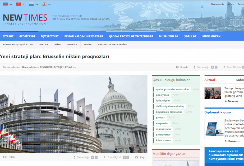 Yeni strateji plan: Brüsselin nikbin proqnozları
