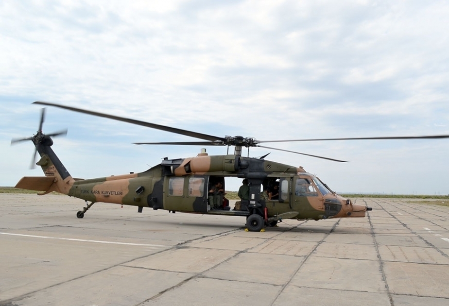 Combat helicopters involved in “TurAz Qartalı-2019” exercises
