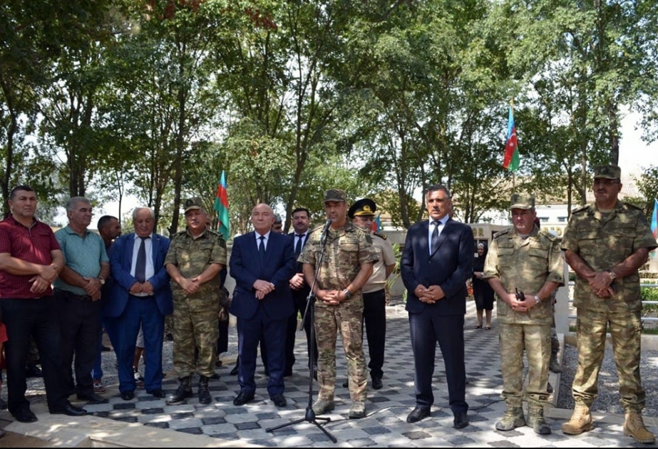 Şəhidlərin xatirə abidəsinin açılışı olub