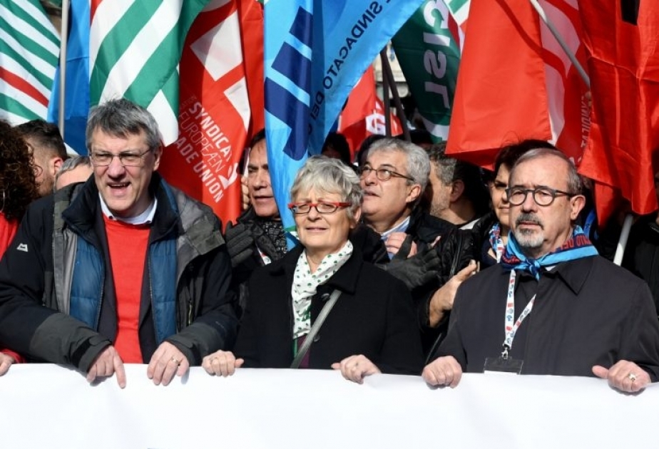 İtaliyanın böyük həmkarlar ittifaqı təşkilatları yeni hökuməti ciddi dəyişikliyə çağırır