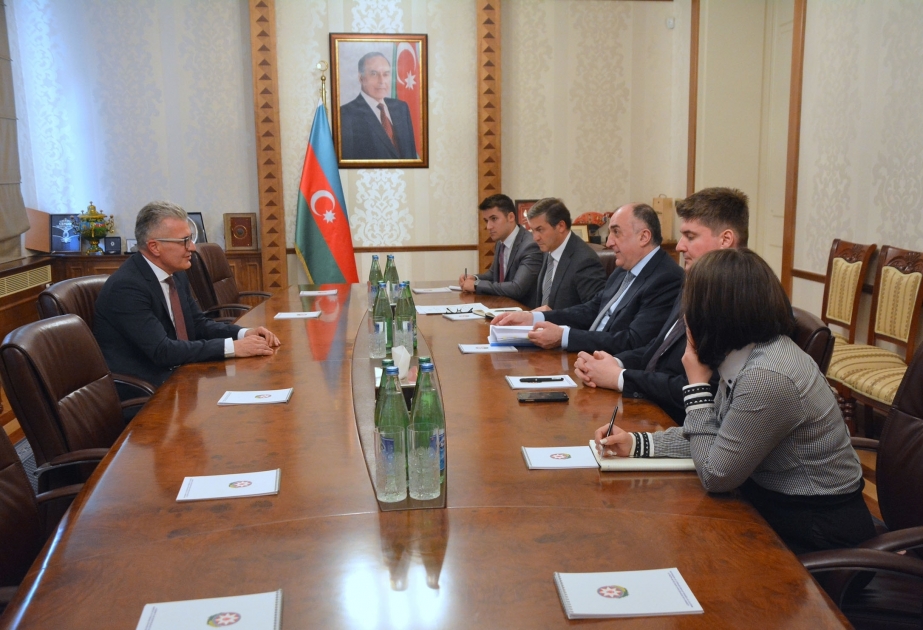 Elmar Mammadyarov recibe al recién nombrado embajador de Croacia en Azerbaiyán