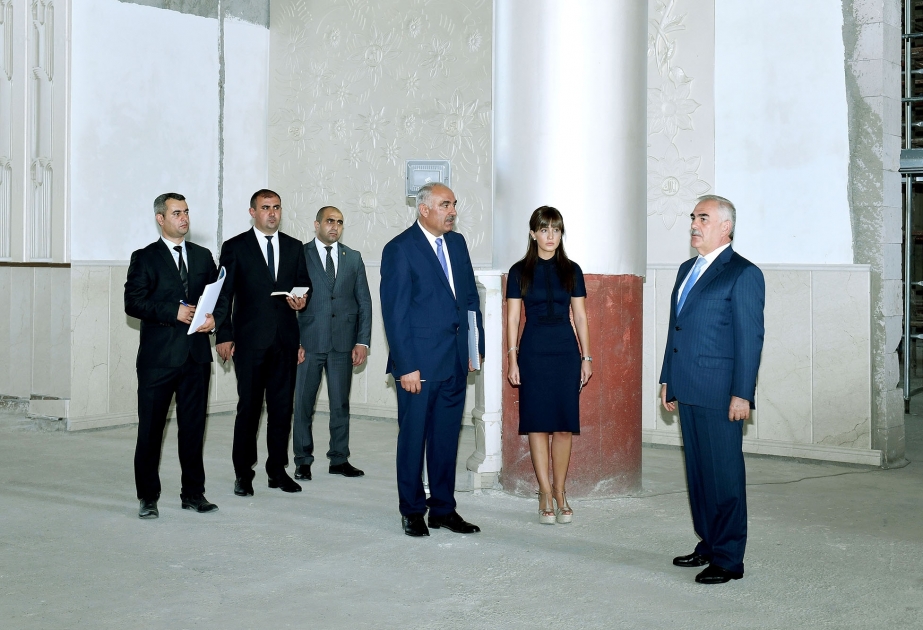 Naxçıvan şəhərindəki məscid kompleksinin inşası davam etdirilir