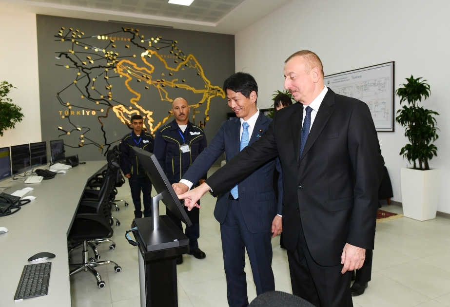 Ilham Aliyev asistió a la ceremonia de inauguración de la central eléctrica "Shimal-2"