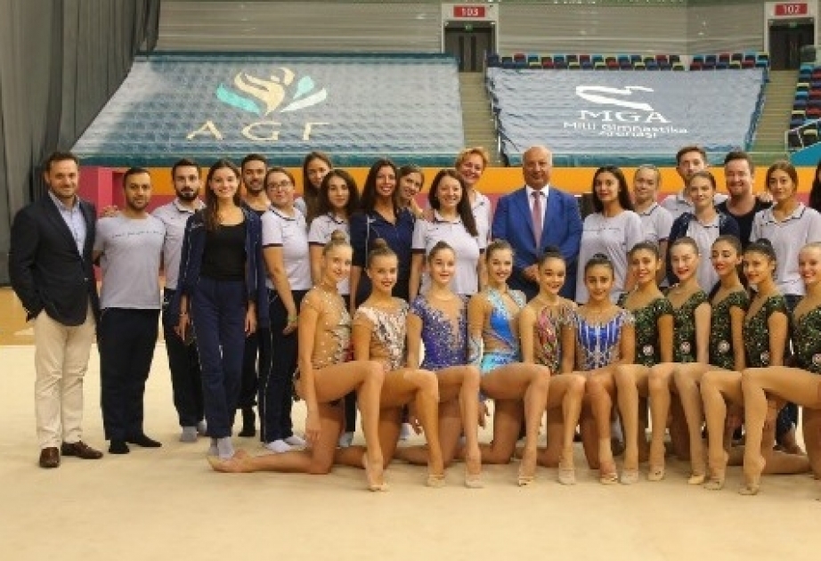 Вице-президент Федерации гимнастики Азербайджана Алтай Гасанов понаблюдал за тренировкой нашей команды
