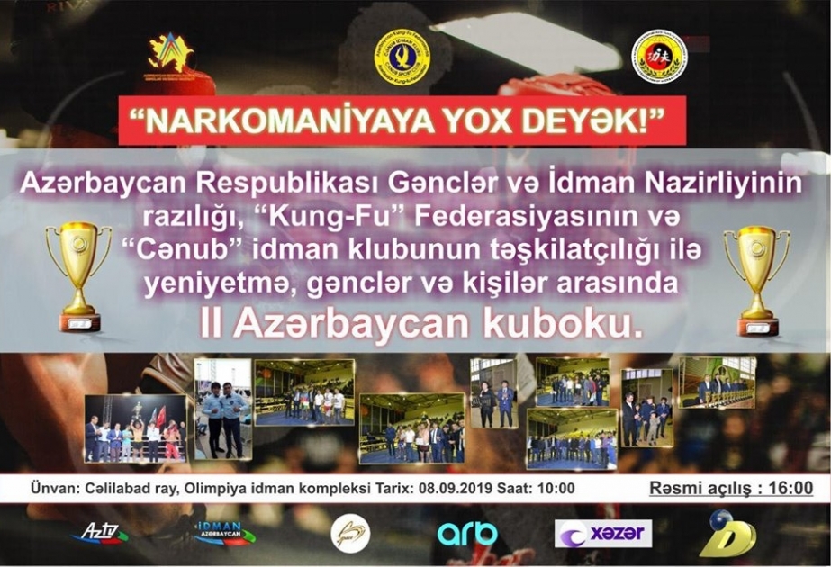Cəlilabadda kunq-fu üzrə Azərbaycan kuboku uğrunda yarışlar keçiriləcək