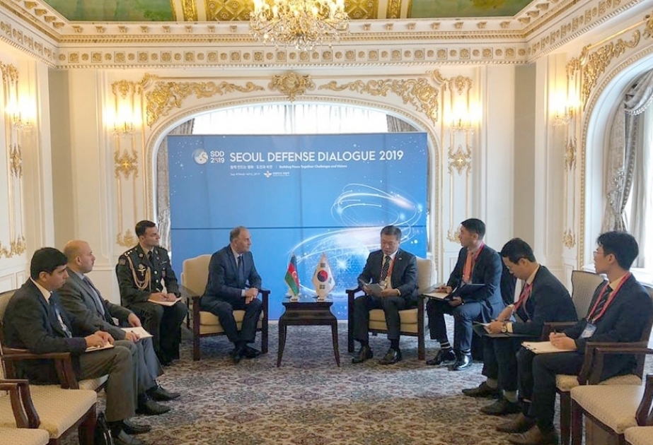 讨论阿塞拜疆和韩国军事合作的发展前景