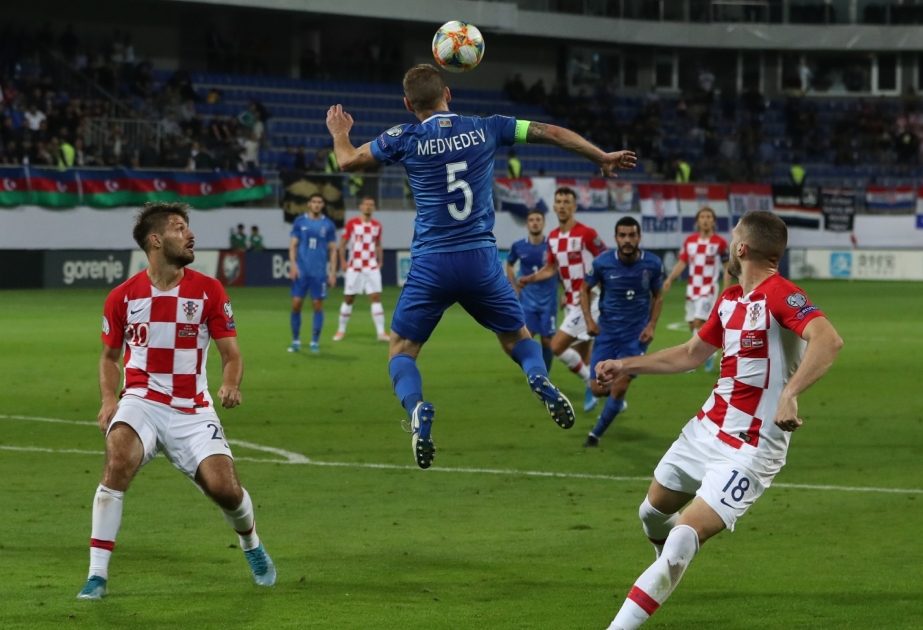 Azerbaijan draw with Croatia to gain first point in UEFA European Qualifiers