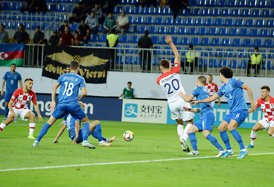 Selección nacional de Azerbaiyán empata con Croacia