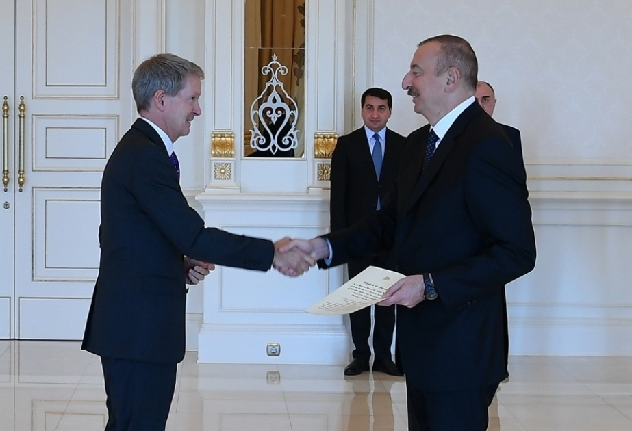 President Ilham Aliyev received credentials of incoming UK ambassador VIDEO