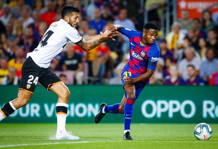 Ansu Fati shines as Barcelona beat Valencia 5-2