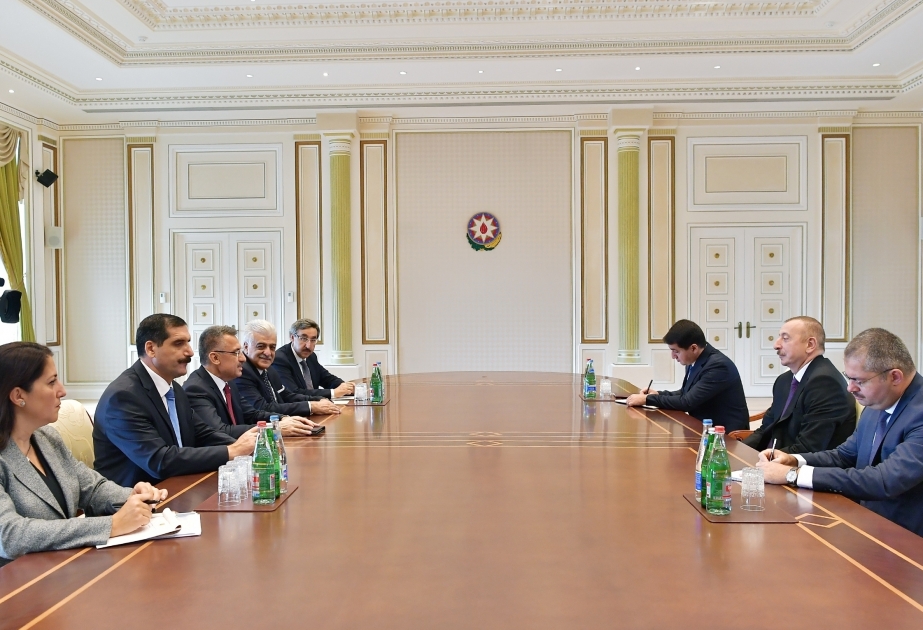 President Ilham Aliyev received delegation led by Turkish Vice President VIDEO