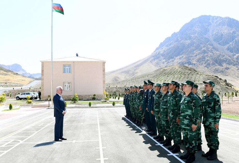 15-ci sərhəd zastavası üçün yeni xidmət və yaşayış kompleksi istifadəyə verilib