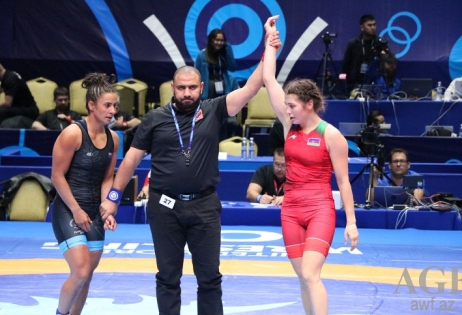 Азербайджанская спортсменка Татьяна Омельченко вышла в 1/4 финала чемпионата мира по борьбе