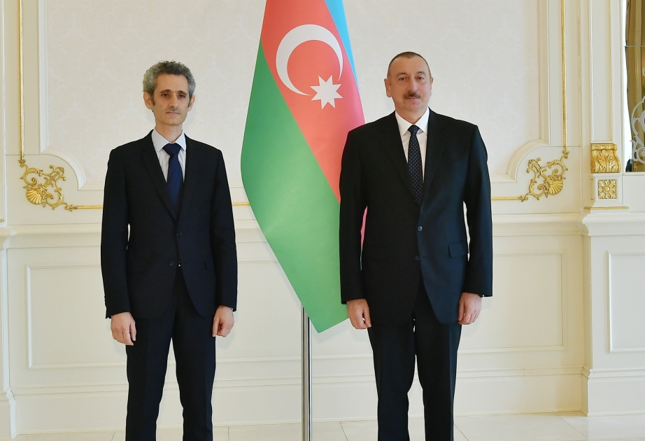 President Ilham Aliyev received credentials of incoming French ambassador VIDEO