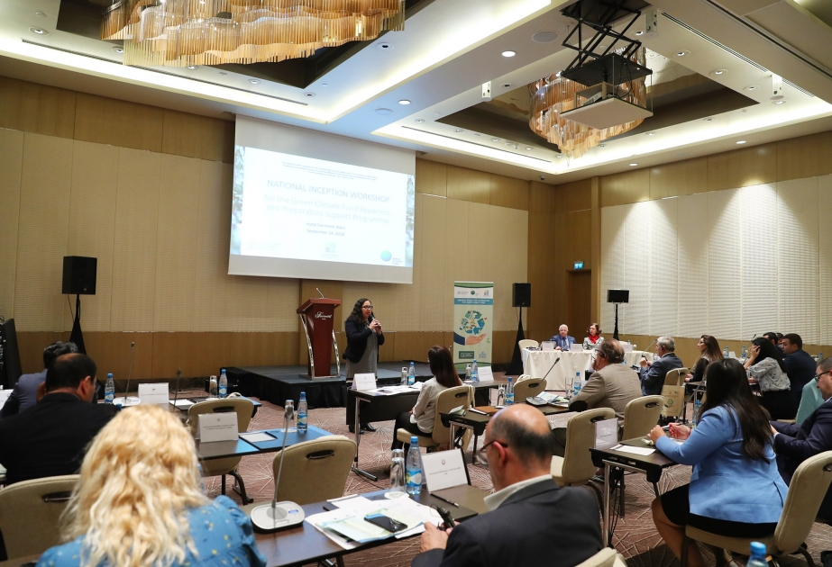 Yaşıl İqlim Fondu ilə əməkdaşlığa hazırlıqla bağlı layihə çərçivəsində ilk seminar keçirilib