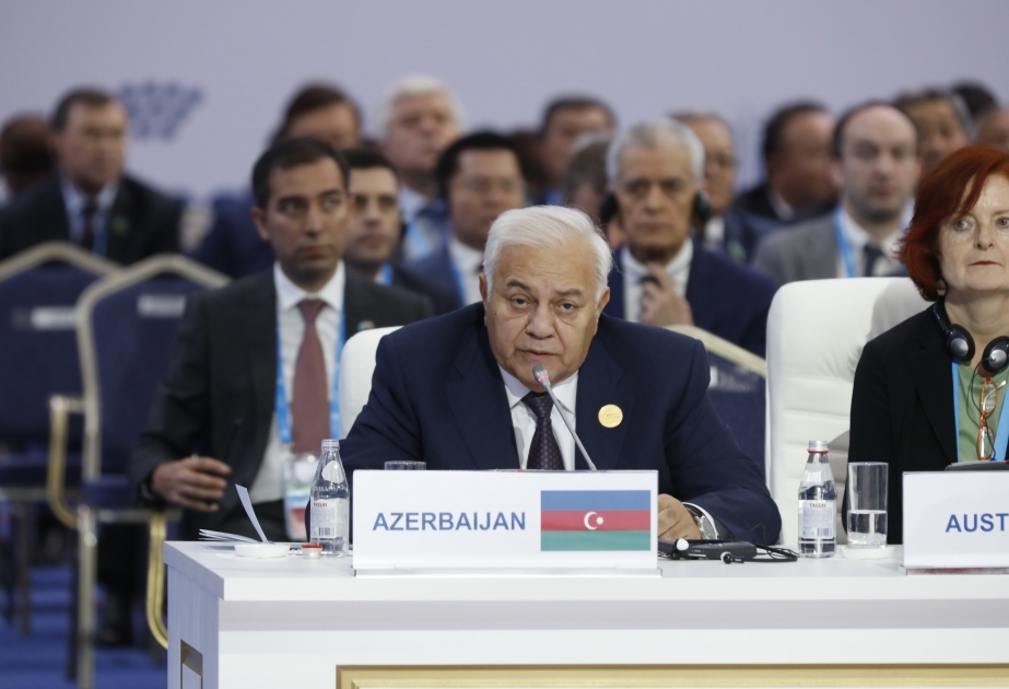 Nur-Sultan: Parlamentssprecher Ogtay Asadov nimmt an Konferenz von Parlamentssprechern eurasischer Länder teil VIDEO