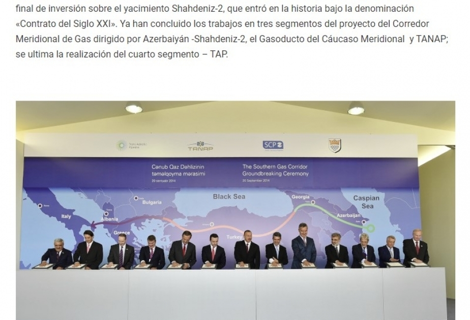 “The Diplomat” emite un artículo “Azerbaiyán celebra los 25 años del Contrato del Siglo”