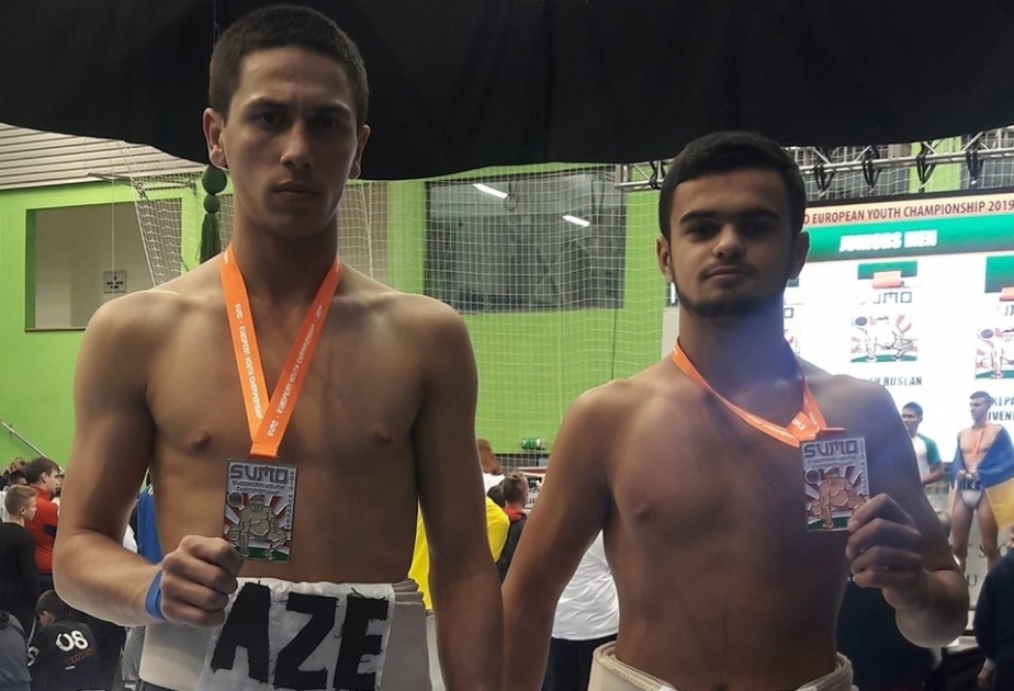 Azerbaijani sumo wrestlers claim two European medals