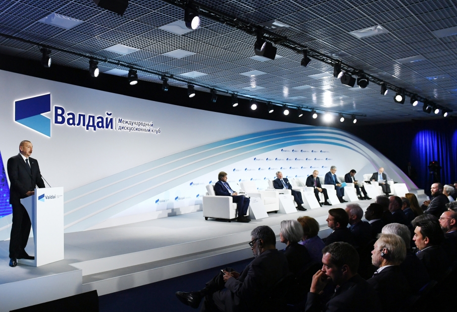 Sochi hosted plenary session of 16th Annual Meeting of Valdai International Discussion Club  President Ilham Aliyev attended the session VIDEO