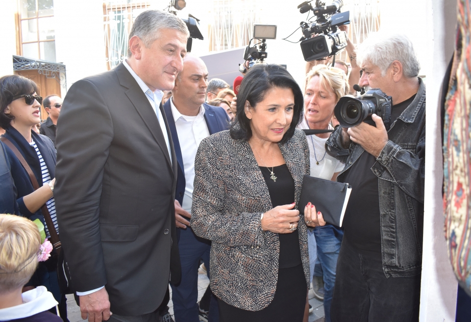 Президент Грузии посетила павильон Азербайджана в рамках праздника «Тбилисоба»