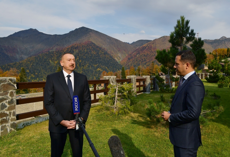 Azərbaycan Prezidenti İlham Əliyevin Rusiyanın “Rossiya” və “Birinci” televiziya kanallarına müsahibəsi VİDEO