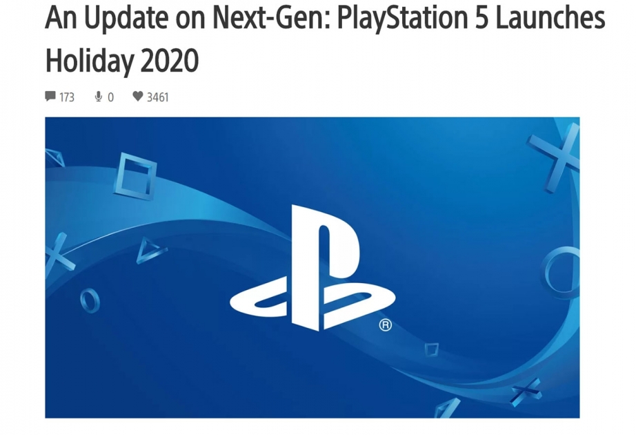 “Sony” şirkəti gələn ilin sonlarında “PlayStation 5” konsolunun istehsalına başlayacaq