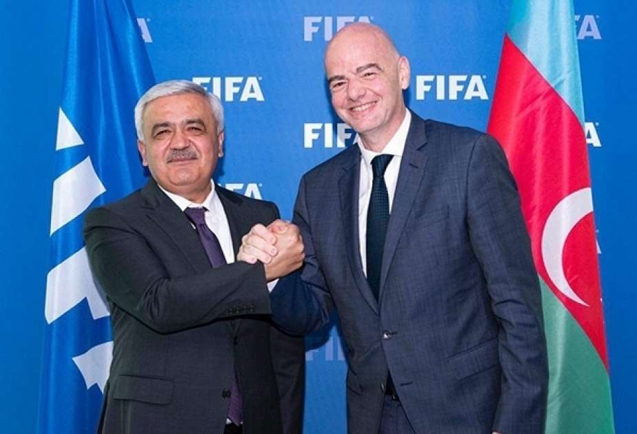 Reunión de presidentes de la AFFA y de la FIFA