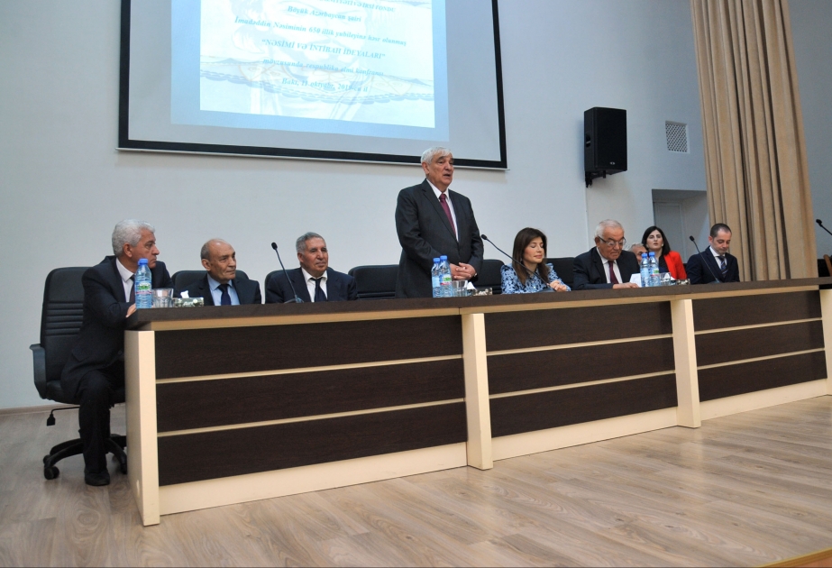 Azərbaycan Dillər Universitetində “Nəsimi və intibah ideyaları” adlı elmi konfrans keçirilib