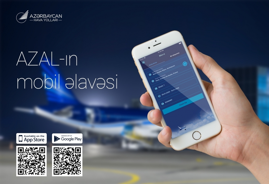 الخطوط الجوية الأذربيجانية تطلق التطبيق الإضافي في هواتف iPhone و Androidالذكية