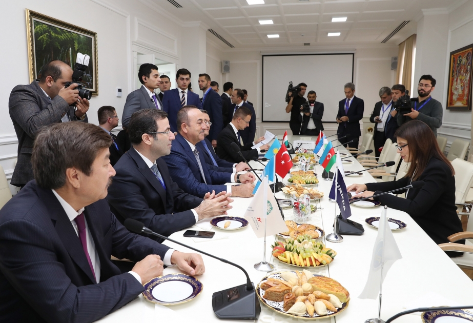 Bakıda Beynəlxalq Türk Mədəniyyəti və İrsi Fondunun yeni inzibati binasının açılışı olub